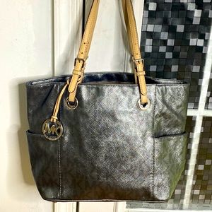 metallic mk purse